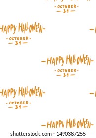 Seamless pattern with halloween pumpkins spider web zombie. Can be used for scrapbook digital paper, textile print, page fill. Vector illustration