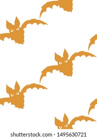 Seamless pattern with halloween pumpkins spider web zombie bat. Can be used for scrapbook digital paper, textile print, page fill. Vector illustration