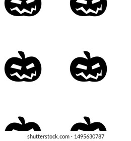 Seamless pattern with halloween pumpkins spider web zombie bat. Can be used for scrapbook digital paper, textile print, page fill. Vector illustration