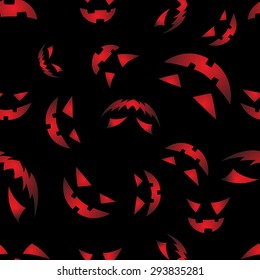 Seamless pattern with Halloween pumpkins. Vector illustration. vector seamless with pumpkin on dark backgound 