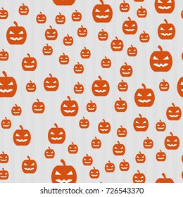   Seamless pattern for Halloween with pumpkins. Vector background