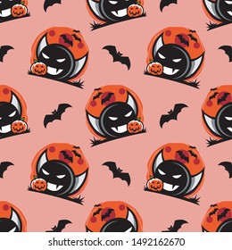 Seamless Pattern Halloween Theme Vector