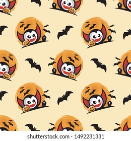 seamless pattern halloween theme vector