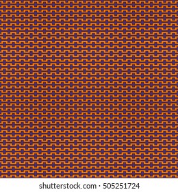 Seamless pattern in Halloween traditional colors. Battlement curved lines abstract background. Scrapbook digital paper, textile print, page fill. Vector illustration
