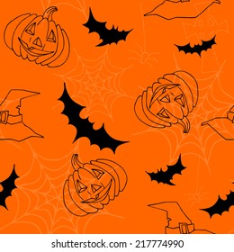Seamless pattern Halloween, vector illustration