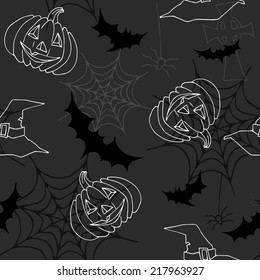 Seamless pattern Halloween, vector illustration