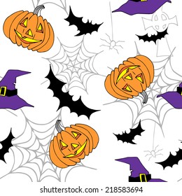 Seamless pattern Halloween, vector illustration