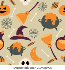 Seamless pattern Halloween. Vector illustration