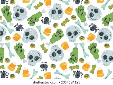 Seamless pattern for Halloween. Vector illustration