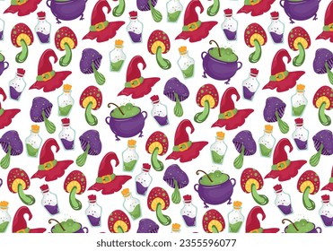 Seamless pattern for Halloween. Vector illustration