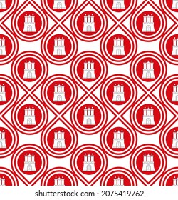 seamless pattern of hamburg flag. vector illustration
