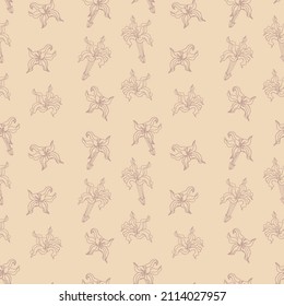 Seamless pattern of hand deawn coffee flowers , for wrapping paper, wallpaper, fabric pattern, backdrop, print, gift wrap, cover of notebook, envelope