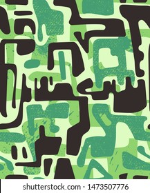 Seamless pattern with hand draw shapes. 