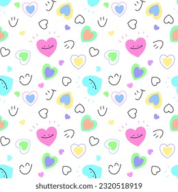 Seamless pattern with hand drawn. Background for textile, wrapping paper, fashions, illustrations.