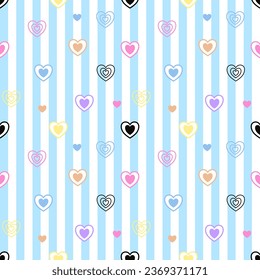 Seamless pattern with hand drawn. Background for textile, wrapping paper, fashions, illustrations.