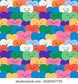 Seamless pattern with hand drawn. Background for textile, wrapping paper, fashion, illustration.