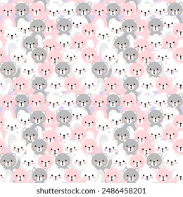Seamless pattern with hand drawn. Background for textile, wrapping paper, fashion, illustration.