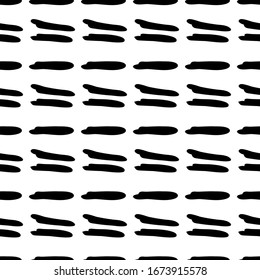 Patrón transparente de rayas negras dibujadas a mano. Textura para textil, impresión, diseño web. Ilustración vectorial.