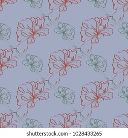 Seamless pattern with hand drawn bow-tie. Detailed sketch of holiday symbol. Useful for background, fabric or paper.