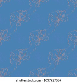 Seamless pattern with hand drawn bow-tie. Detailed sketch of holiday symbol. Useful for background, fabric or paper.