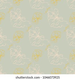 Seamless pattern with hand drawn bow-tie. Detailed sketch of holiday symbol. Useful for background, fabric or paper.