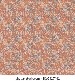Seamless pattern with hand drawn bow-tie. Detailed sketch of holiday symbol. Useful for background, fabric or paper.