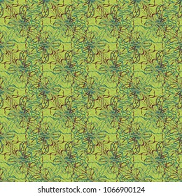Seamless pattern with hand drawn bow-tie. Detailed sketch of holiday symbol. Useful for background, fabric or paper.