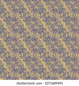 Seamless pattern with hand drawn bow-tie. Detailed sketch of holiday symbol. Useful for background, fabric or paper.