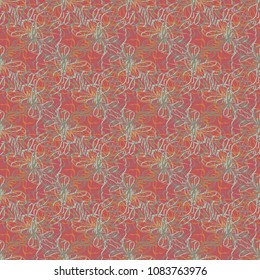 Seamless pattern with hand drawn bow-tie. Detailed sketch of holiday symbol. Useful for background, fabric or paper.