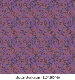 Seamless pattern with hand drawn bow-tie. Detailed sketch of holiday symbol. Useful for background, fabric or paper.