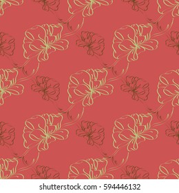 Seamless pattern with hand drawn bow-tie. Detailed sketch of holiday symbol. Useful for background, fabric or paper.