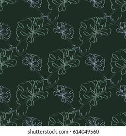 Seamless pattern with hand drawn bow-tie. Detailed sketch of holiday symbol. Useful for background, fabric or paper.
