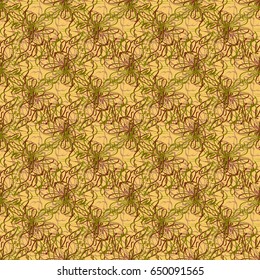 Seamless pattern with hand drawn bow-tie. Detailed sketch of holiday symbol. Useful for background, fabric or paper.