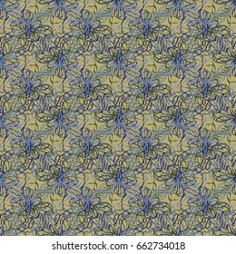 Seamless pattern with hand drawn bow-tie. Detailed sketch of holiday symbol. Useful for background, fabric or paper.