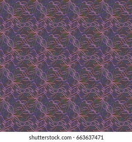 Seamless pattern with hand drawn bow-tie. Detailed sketch of holiday symbol. Useful for background, fabric or paper.