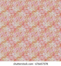 Seamless pattern with hand drawn bow-tie. Detailed sketch of holiday symbol. Useful for background, fabric or paper.