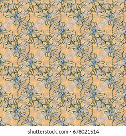 Seamless pattern with hand drawn bow-tie. Detailed sketch of holiday symbol. Useful for background, fabric or paper.