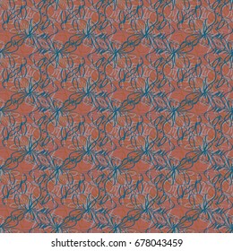 Seamless pattern with hand drawn bow-tie. Detailed sketch of holiday symbol. Useful for background, fabric or paper.