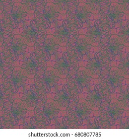 Seamless pattern with hand drawn bow-tie. Detailed sketch of holiday symbol. Useful for background, fabric or paper.