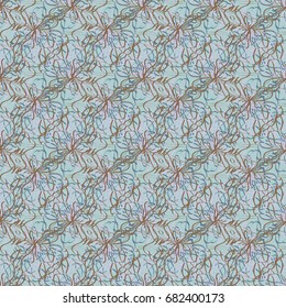 Seamless pattern with hand drawn bow-tie. Detailed sketch of holiday symbol. Useful for background, fabric or paper.