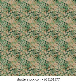 Seamless pattern with hand drawn bow-tie. Detailed sketch of holiday symbol. Useful for background, fabric or paper.