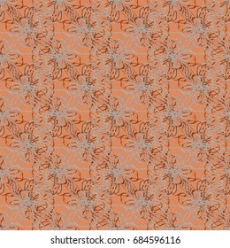 Seamless pattern with hand drawn bow-tie. Detailed sketch of holiday symbol. Useful for background, fabric or paper.