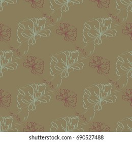 Seamless pattern with hand drawn bow-tie. Detailed sketch of holiday symbol. Useful for background, fabric or paper.