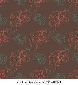 Seamless pattern with hand drawn bow-tie. Detailed sketch of holiday symbol. Useful for background, fabric or paper.