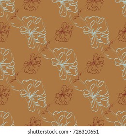 Seamless pattern with hand drawn bow-tie. Detailed sketch of holiday symbol. Useful for background, fabric or paper.