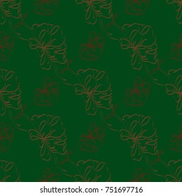 Seamless pattern with hand drawn bow-tie. Detailed sketch of holiday symbol. Useful for background, fabric or paper.