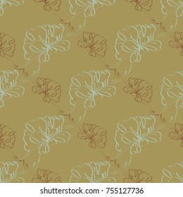 Seamless pattern with hand drawn bow-tie. Detailed sketch of holiday symbol. Useful for background, fabric or paper.