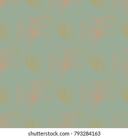 Seamless pattern with hand drawn bow-tie. Detailed sketch of holiday symbol. Useful for background, fabric or paper.