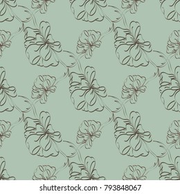 Seamless pattern with hand drawn bow-tie. Detailed sketch of holiday symbol. Useful for background, fabric or paper.