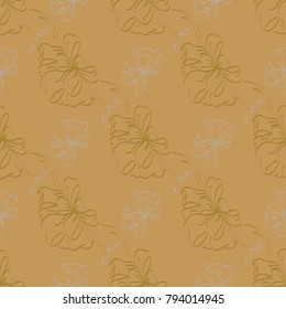 Seamless pattern with hand drawn bow-tie. Detailed sketch of holiday symbol. Useful for background, fabric or paper.